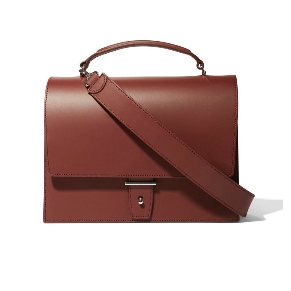 PB 0110 Foldover Handbag in Wine